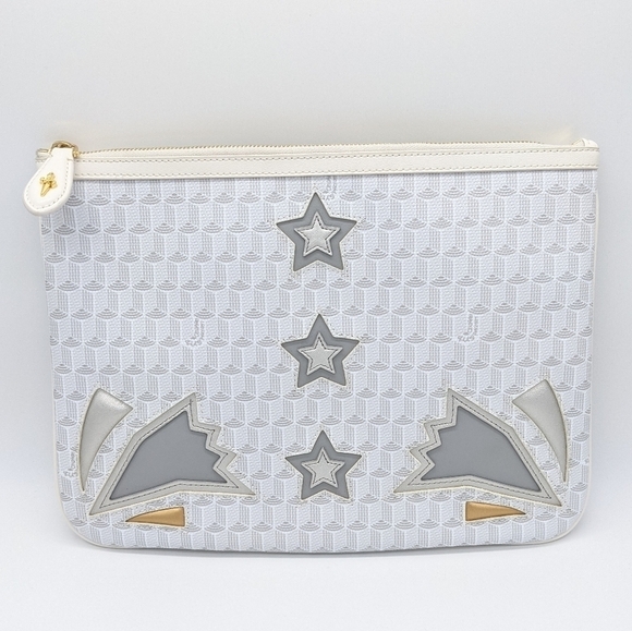 NWT Cesare Paciotti 4US pop patch clutch bag purse - Picture 1 of 10